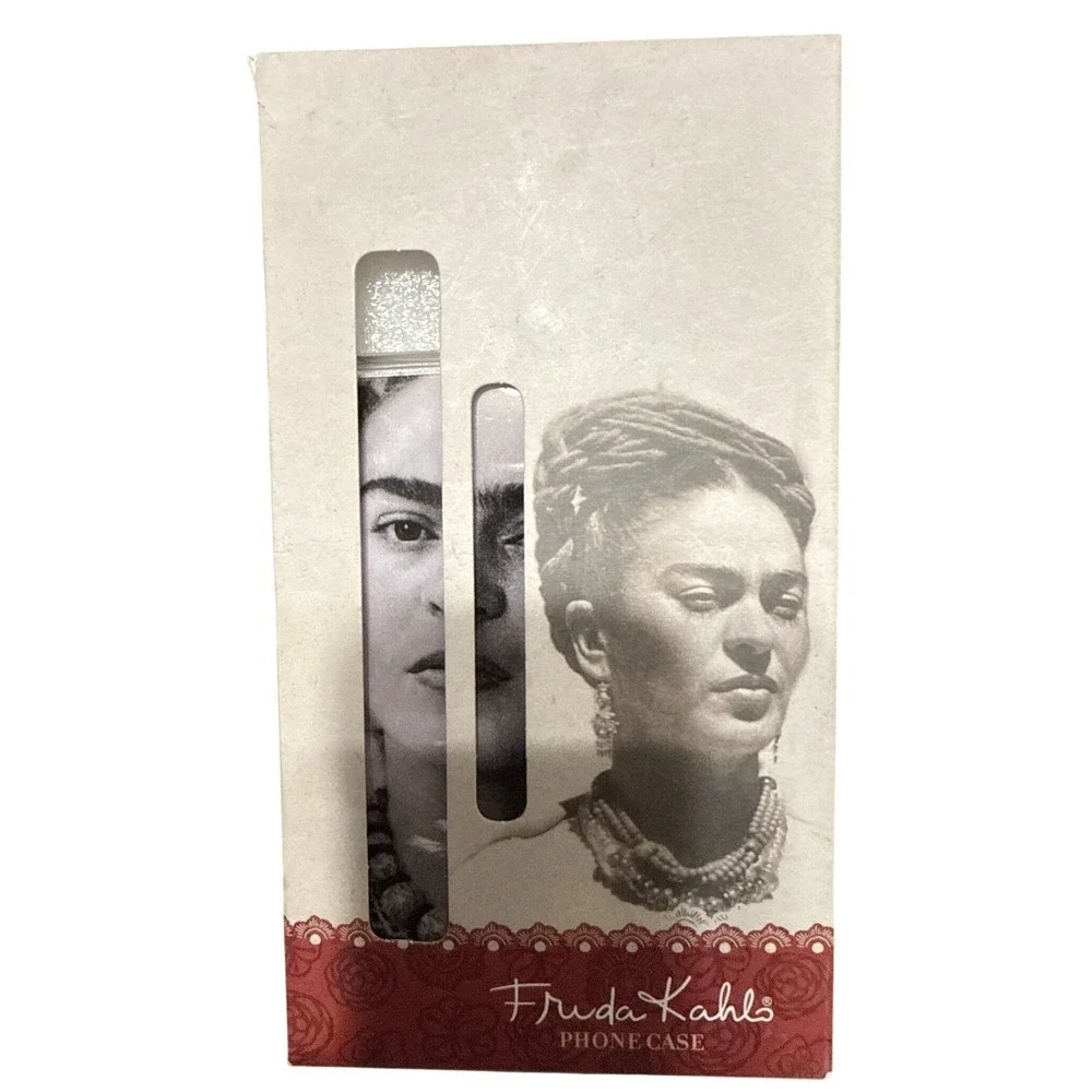 Frida Kahlo iPhone 15 Pro Silicone Case Black and‎ White Portrait Clear Glitter